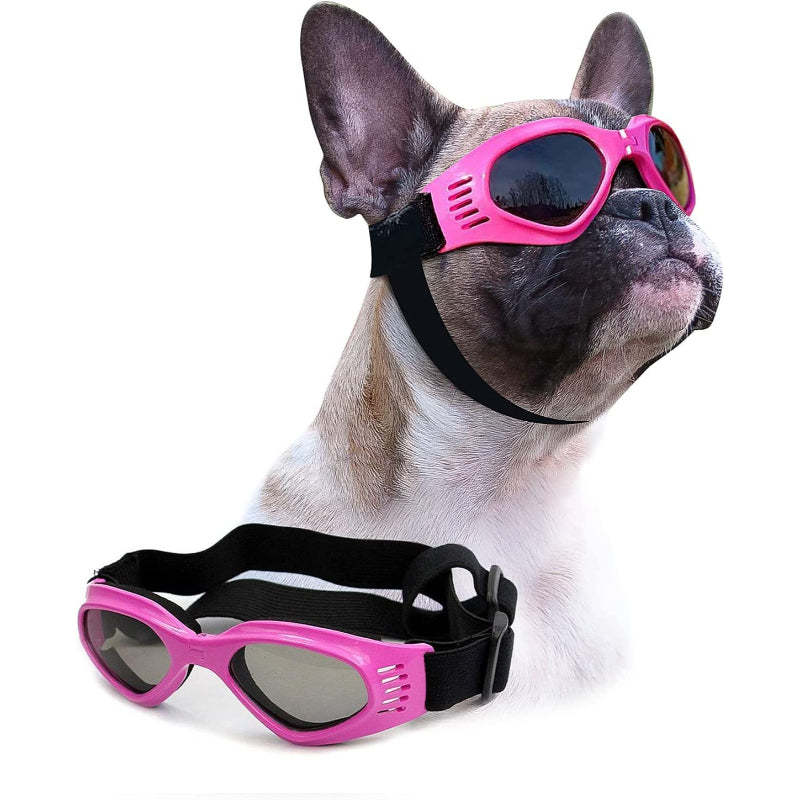 Dog Goggles Medium Breed, Pet Sunglasses for Medium Dogs Eye Protection Windproof-Paw Print Pad