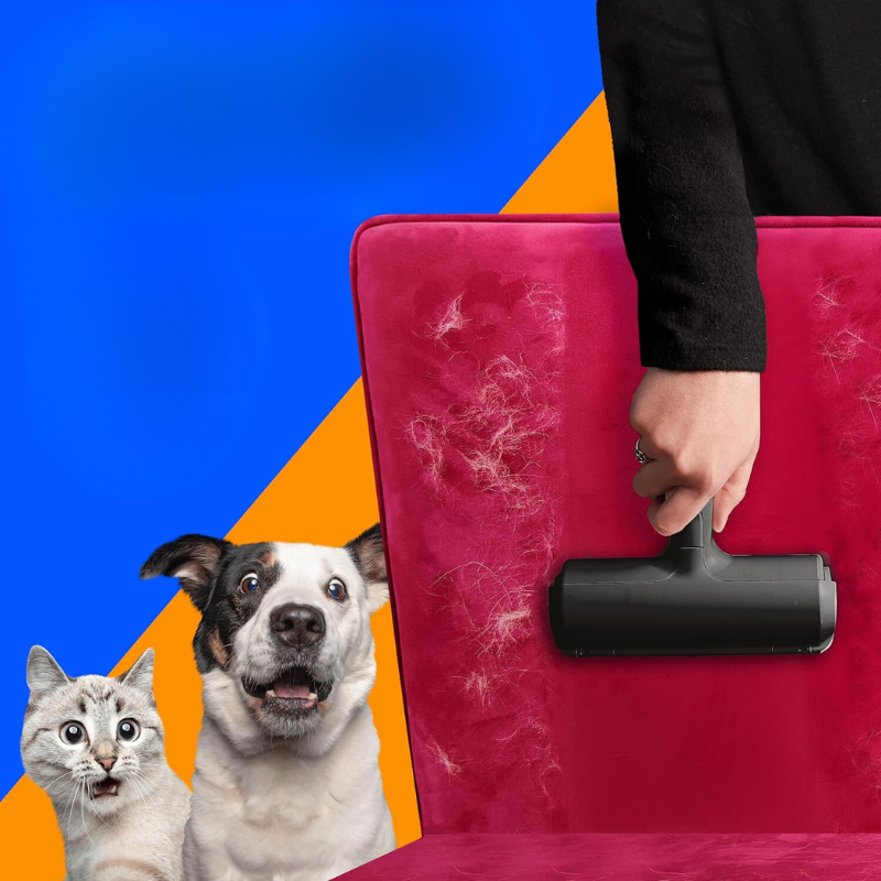 Portable Multi Surface Pet Hair Remover-Paw Print Pad