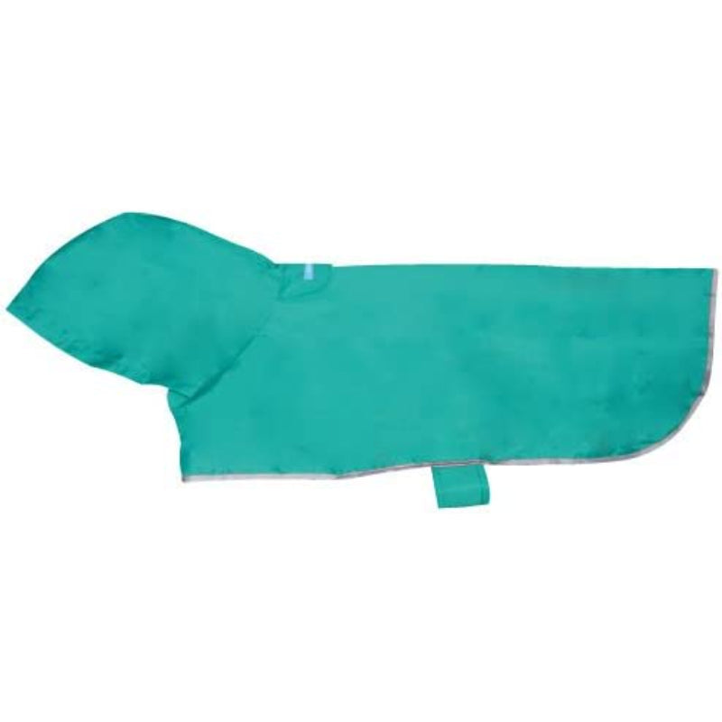 Pets Packable Dog Rain Poncho-Paw Print Pad