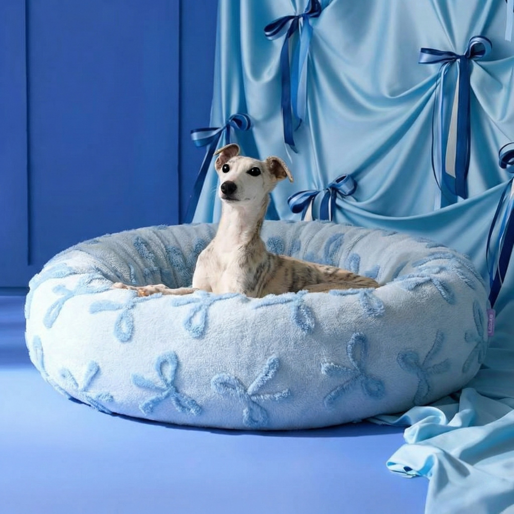 Round Donut Dog Bed Cushion