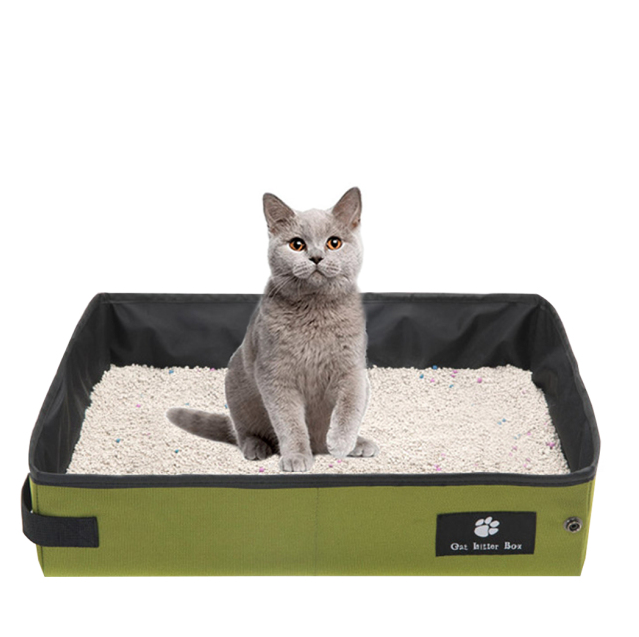 Cloth Litter Box For Cats-Paw Print Pad