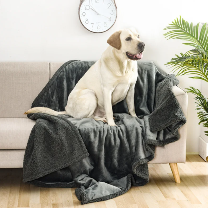 The Waterproof Blanket For Animal-Paw Print Pad