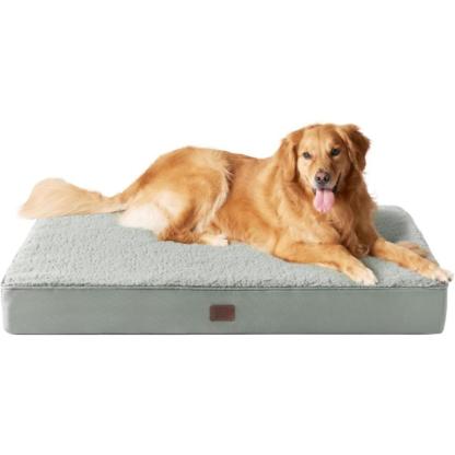 Soft Fleece Supportive Pet Bed-Paw Print Pad