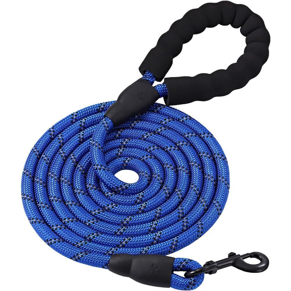 Strong Durable Dog Leash With Padded Handle-Paw Print Pad