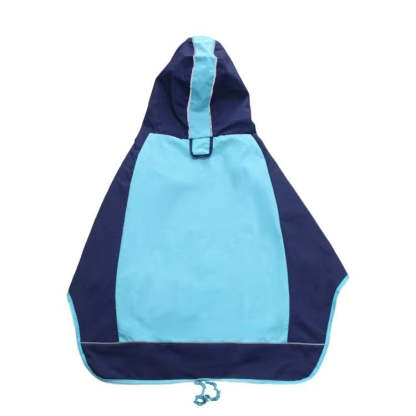 Sun Shower Dog Raincoat, Waterproof & Windproof Jacket For Wet Weather, Large-Paw Print Pad