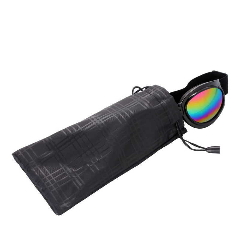 Dog Goggles Eye Wear Protection Waterproof Pet Sunglasses for Dogs About Over 15 lbs (Pink)-Paw Print Pad