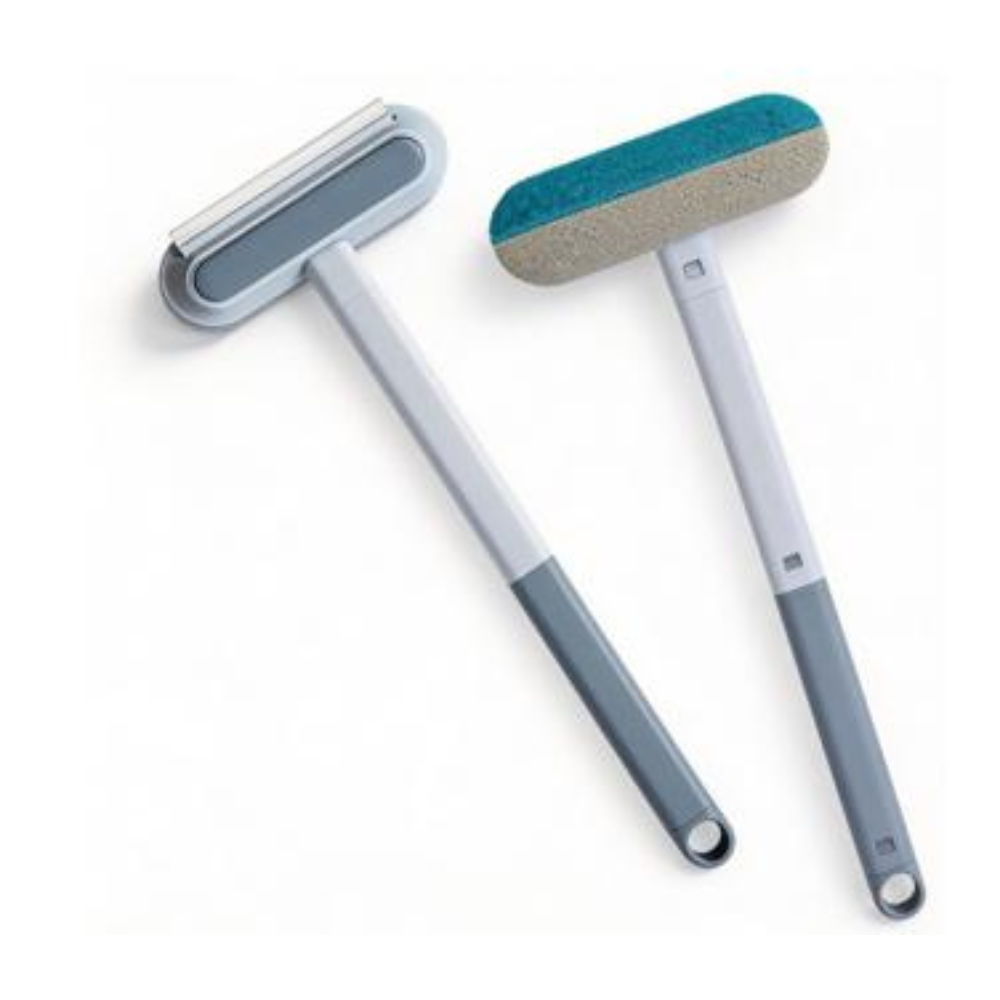 Reusable Pet Hair Remover Brush with Long Handle for Multi Surface Cleaning