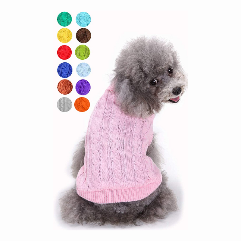 Warm Pet Sweater, Cute Knitted Classic Dog Sweaters-Paw Print Pad