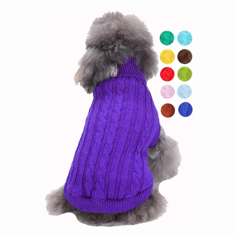 Warm Pet Sweater, Cute Knitted Classic Dog Sweaters-Paw Print Pad