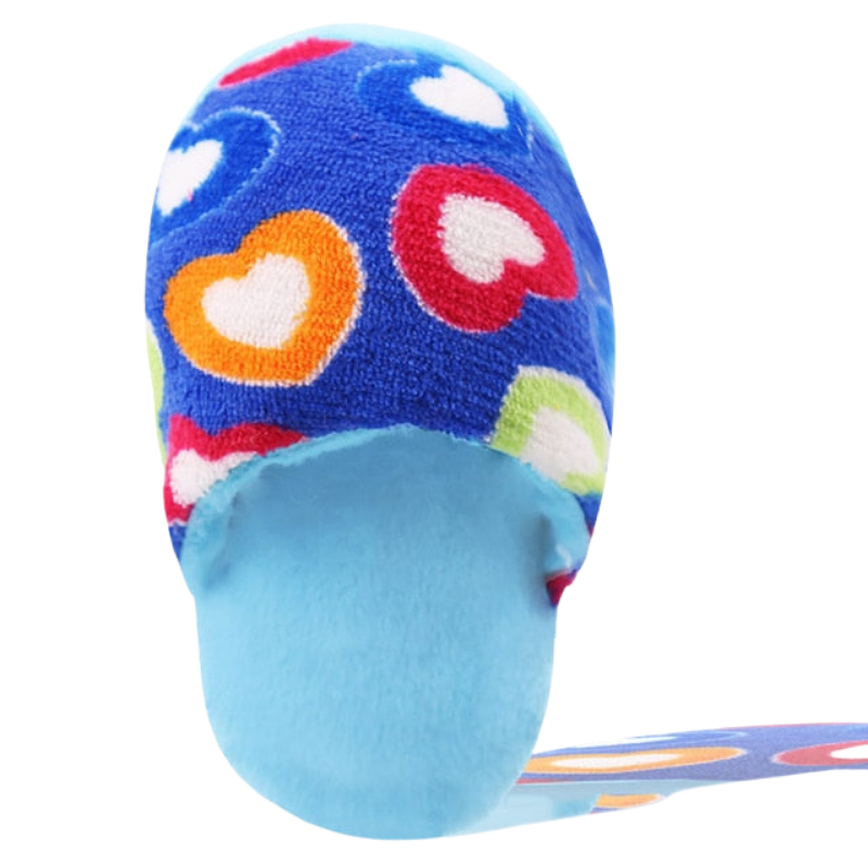 Squeaky Slipper Toy For Dogs-Paw Print Pad