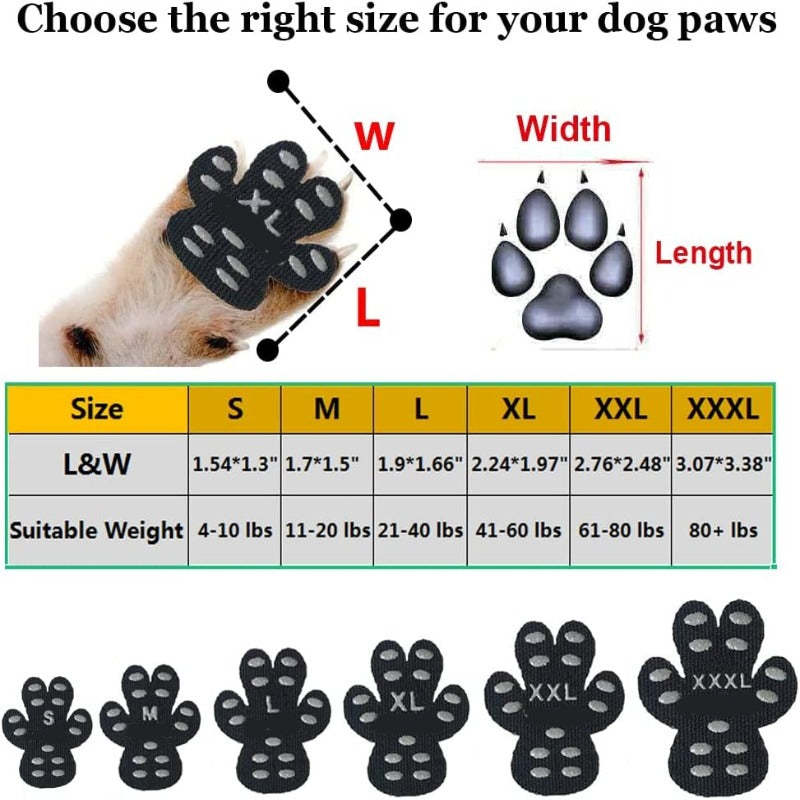 Dog Paw Protector Anti-Slip Grip Disposable Self Adhesive-Paw Print Pad