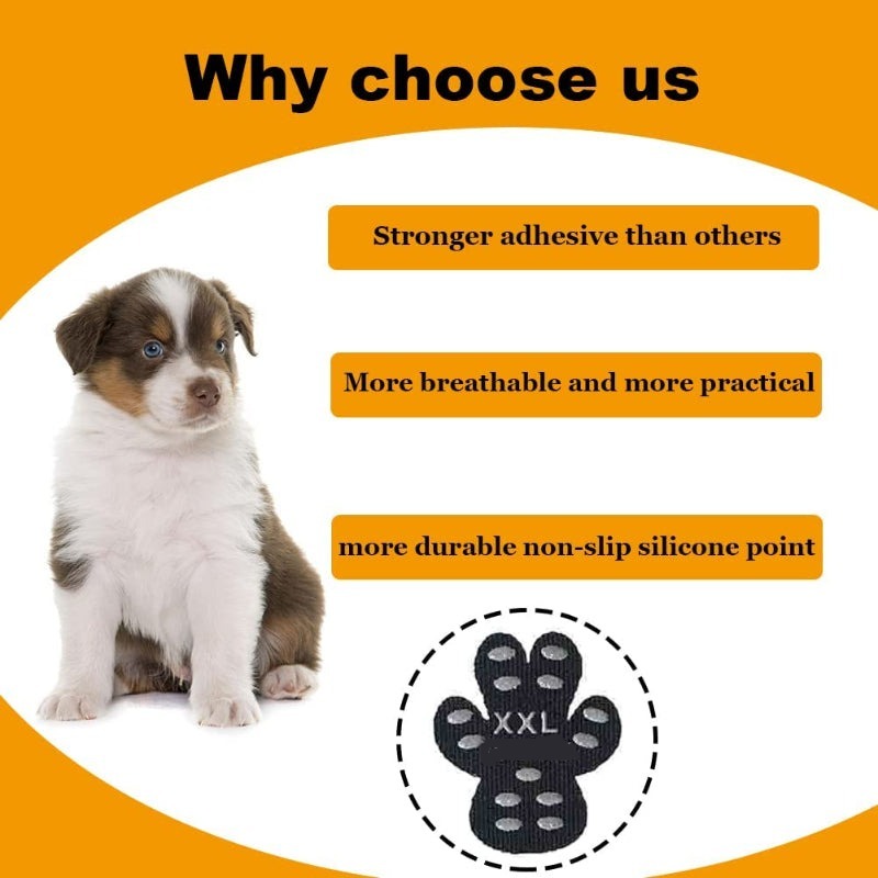 Dog Paw Protector Anti-Slip Grip Disposable Self Adhesive-Paw Print Pad