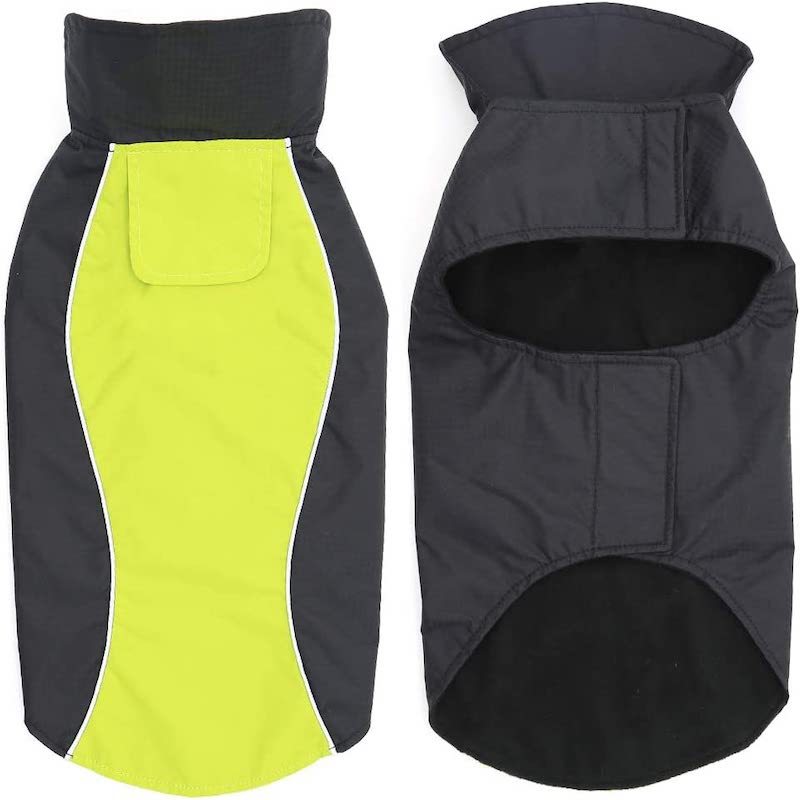 Dog Raincoat Waterproof Lightweight & High Visibility Dog Coat Jacket For Small Medium Large Dogs-Paw Print Pad