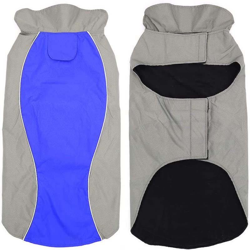 Dog Waterproof Raincoat Lightweight & High Visibility Dog Coat Jacket For Small Medium Large Dogs-Paw Print Pad