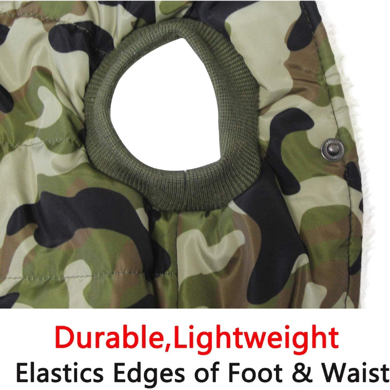 Fleece Lining Extra Warm Dog Hoodie In Winter For Small Dogs Jacket Puppy Coats With Hooded-Paw Print Pad