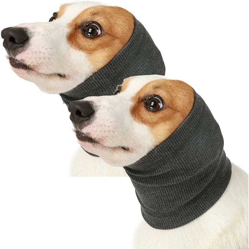 Hat For Dog And Cats Dog Ear Muffs Dog Snood For Calming Suitable For Wearing In Bathing Grooming Dog Ear Noise-Paw Print Pad