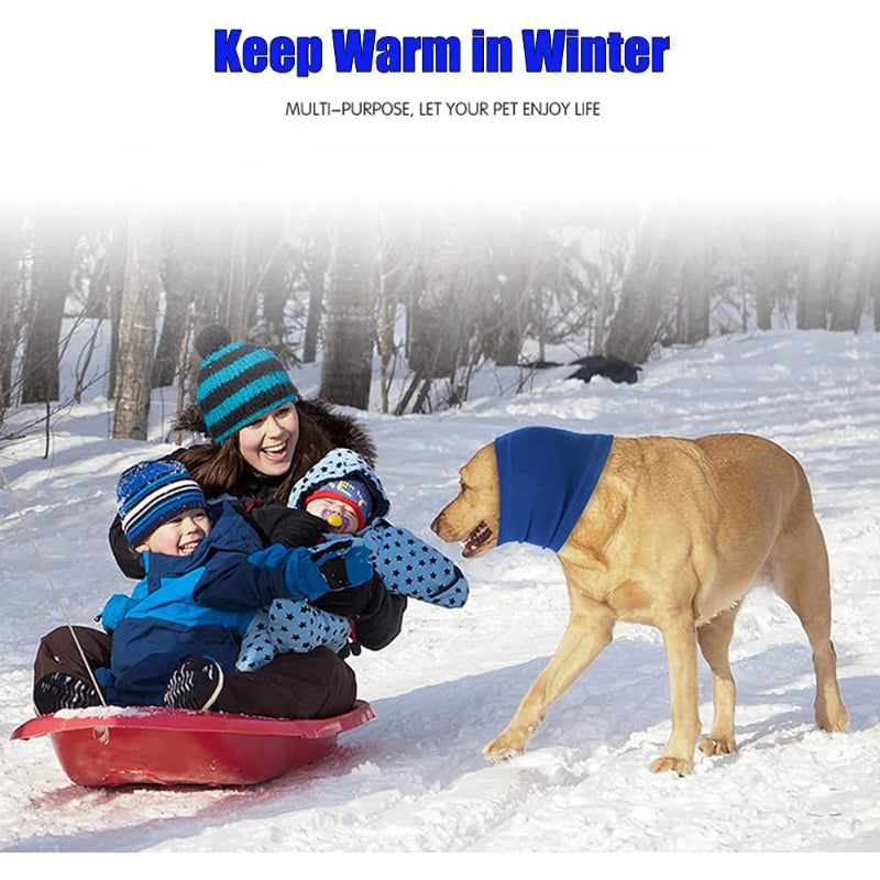 Hat For Dogs And Cats Dog Ear Muffs Dog Snood For Relief And Calming Suitable For Wearing In Bathing Grooming Dog Ear Noise-Paw Print Pad