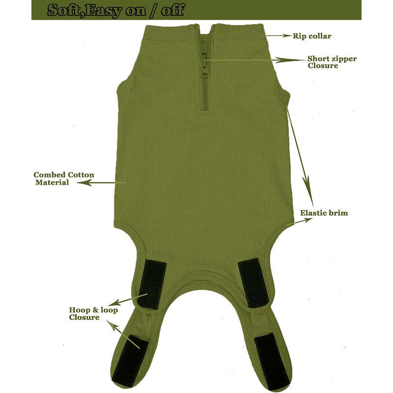 Female Dog Recovery Suit Pink Medium,Spay Suit,Male Recovery Suit,Narrow Pink Striped M-Paw Print Pad