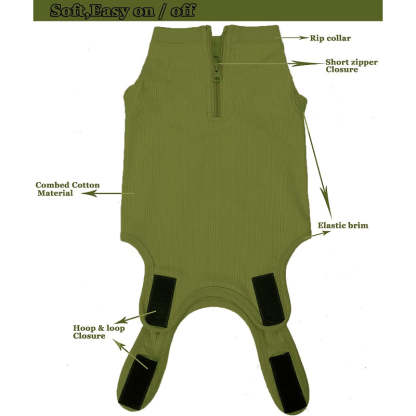 Female Dog Recovery Suit Pink Medium,Spay Suit,Male Recovery Suit,Narrow Pink Striped M-Paw Print Pad