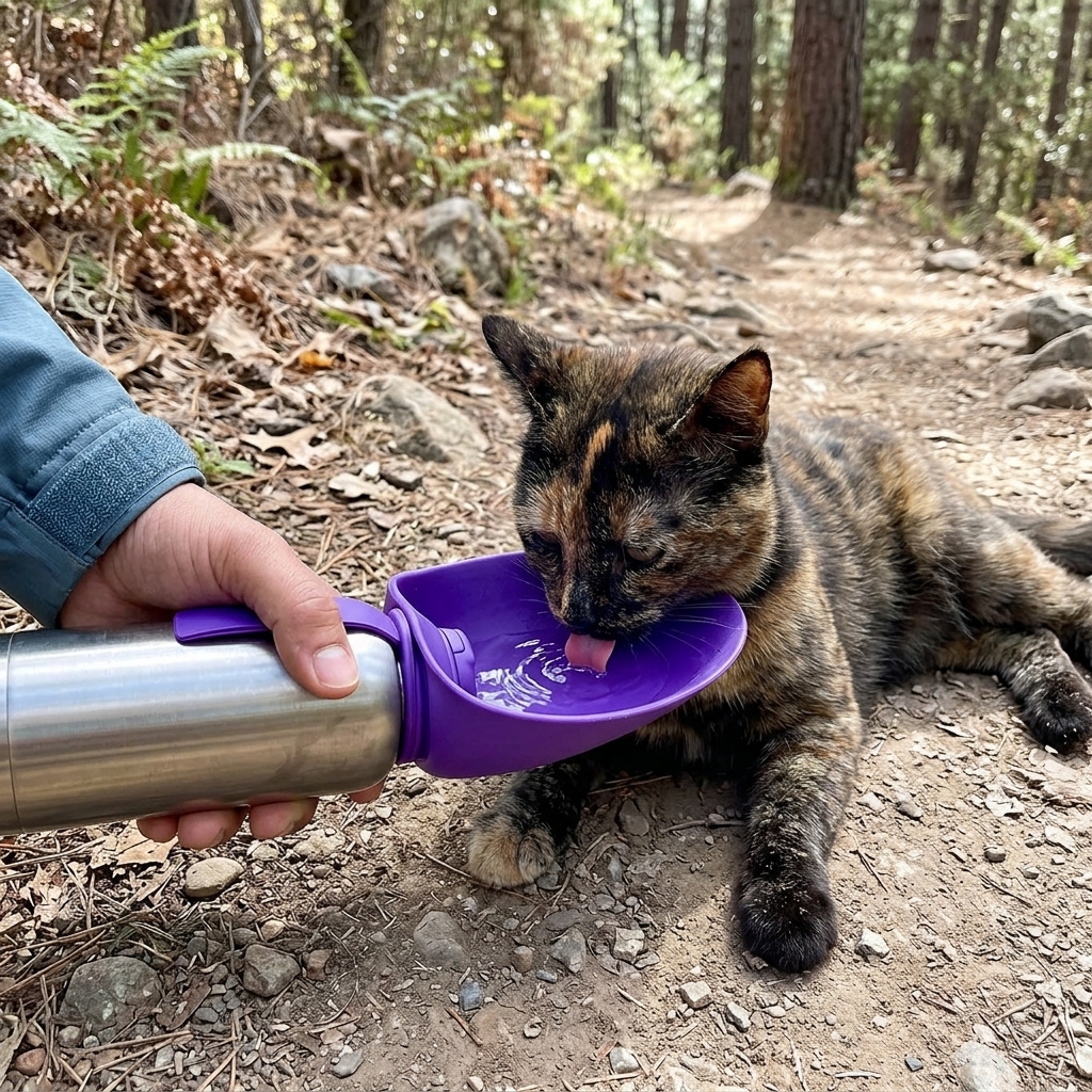 40 OZ Stainless Steel Dog Water Bottle for Convenient Outdoor Drinking