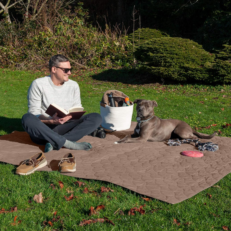 Waterproof And Non Slip Quilted Furniture Cover-Paw Print Pad