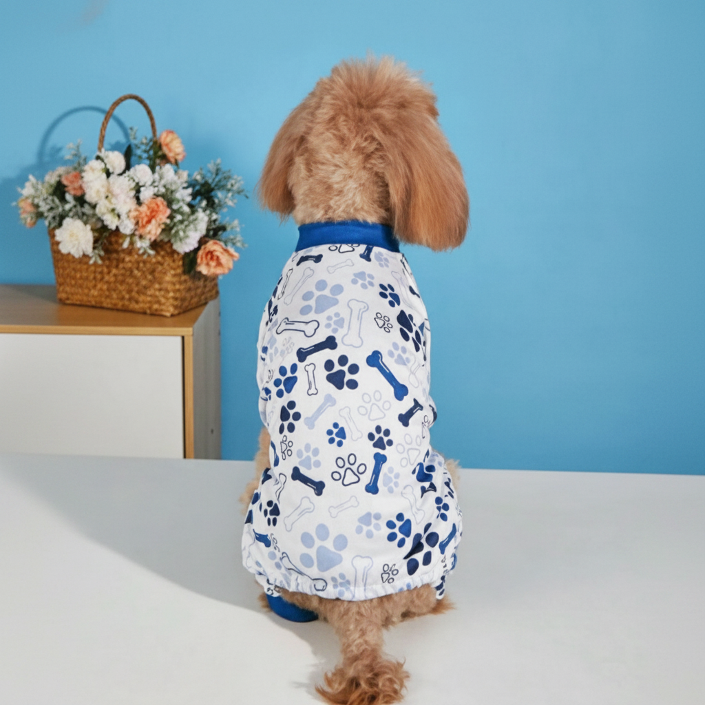 Soft Printed Jumpsuit For Dogs And Cats 