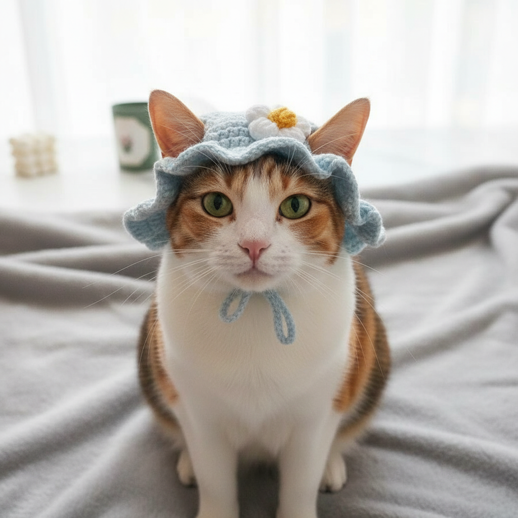 Manual Knitted Botanical Animal Apparel Hat