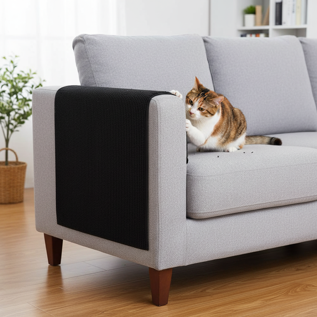 Self Adhesive Cat Scratch Pad Mat For Sofa Wall And Furniture