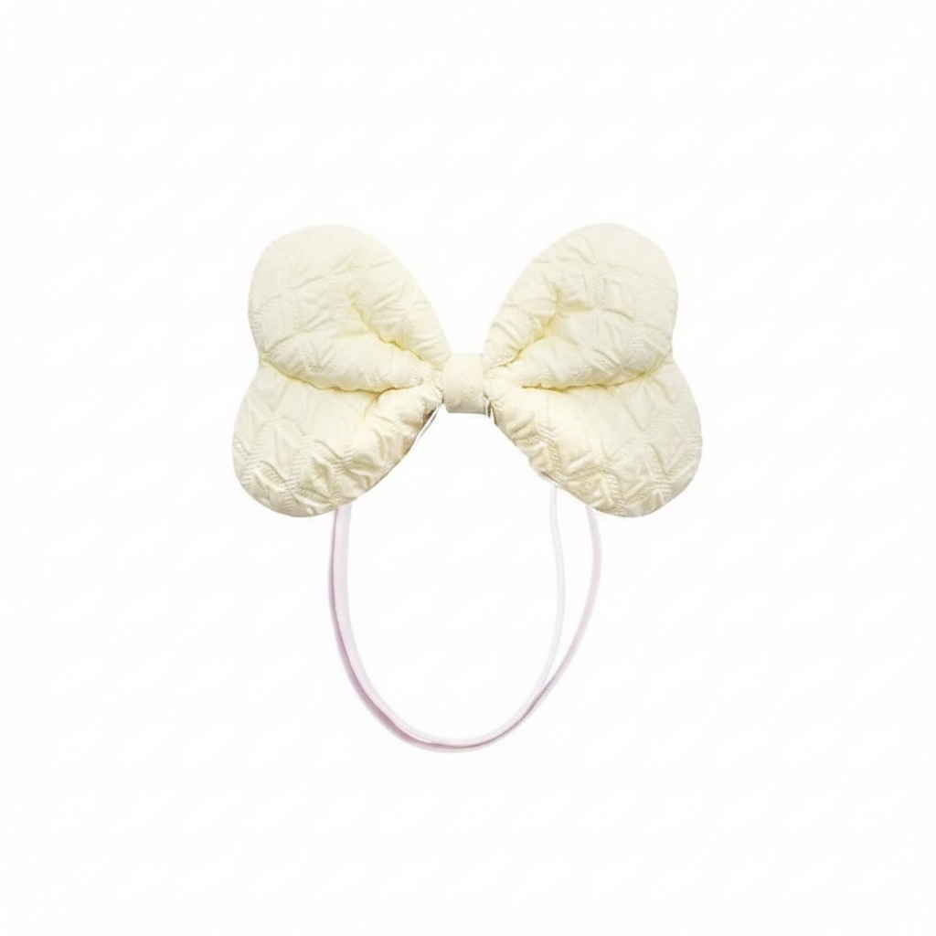 Quilted Fabric Pet Bow Headband