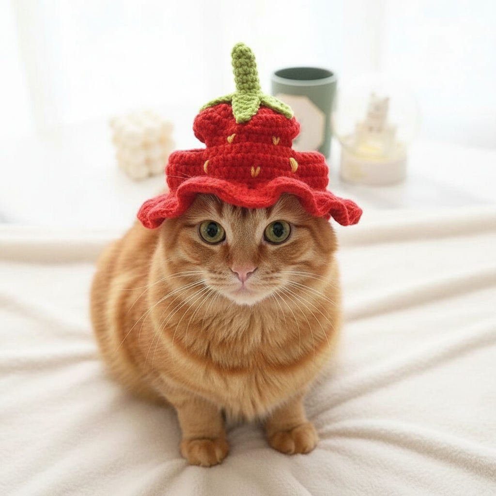 Manual Knitted Botanical Animal Apparel Hat