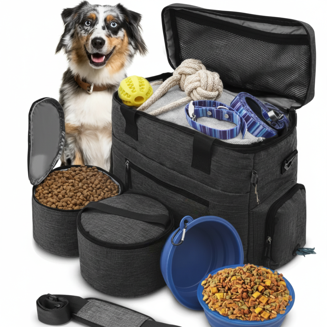 Portable Dog Travel Bag With Storage