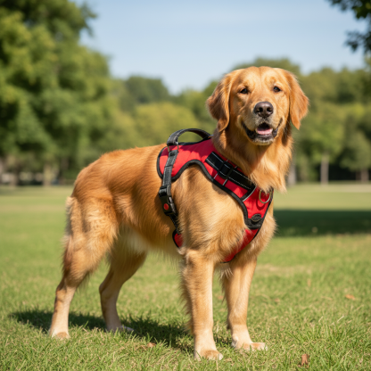 Adjustable Dog Harness With Handle And Reflective Design