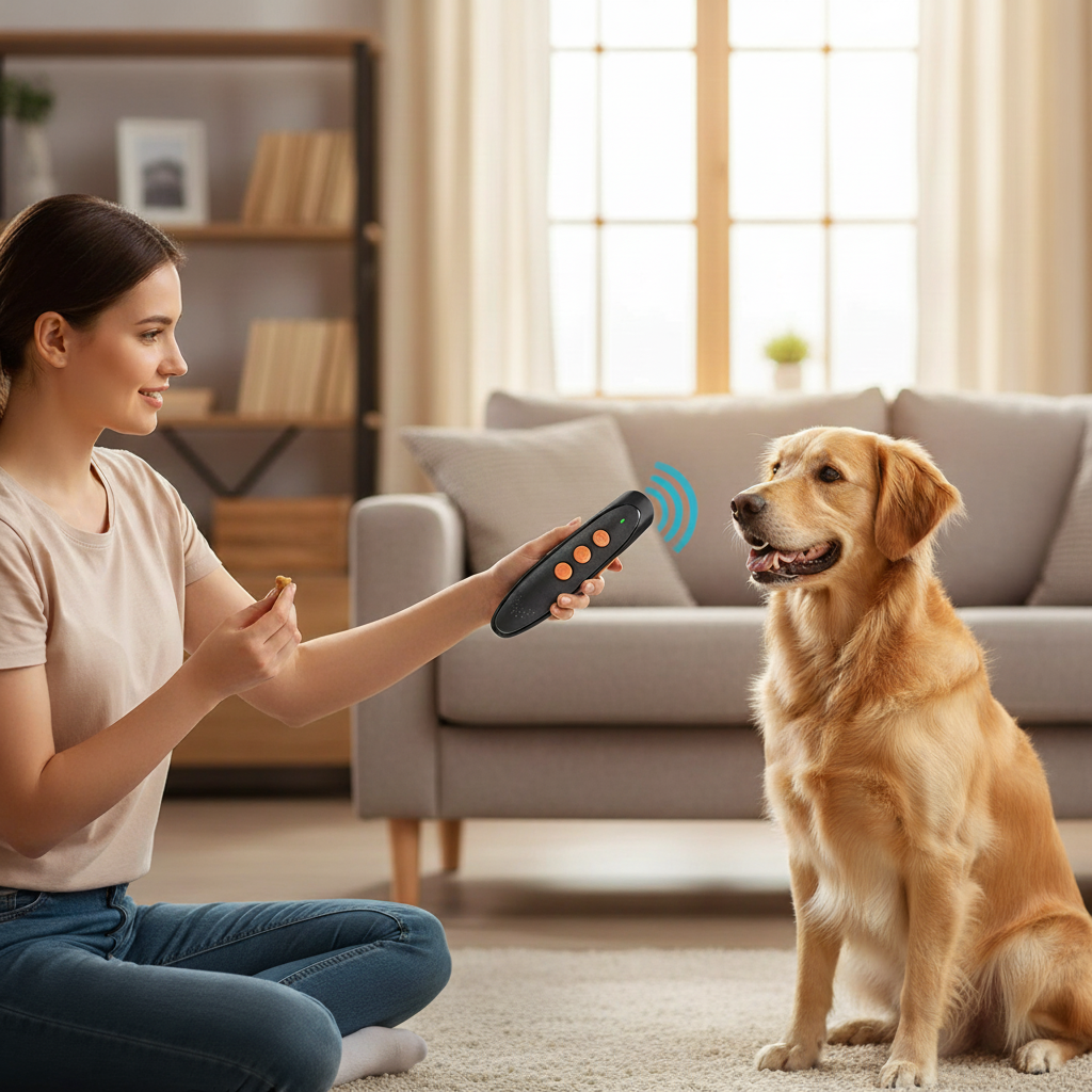 Anti Barking Device With Soundwave Function For Dog Training