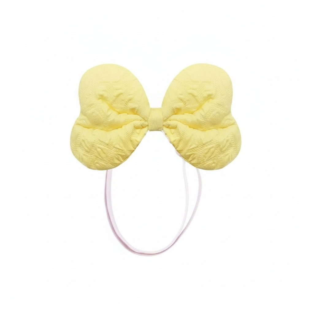 Quilted Fabric Pet Bow Headband