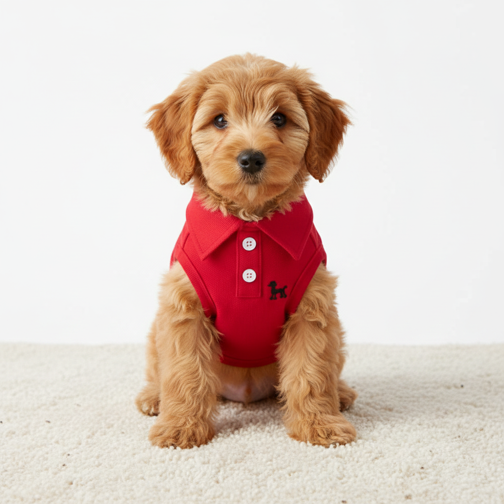 Embroidered Polo Shirt Vest For Pets