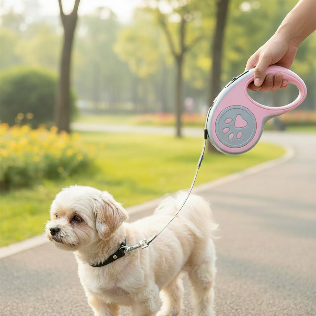 Retractable Dog Walking Leash For Medium Dogs