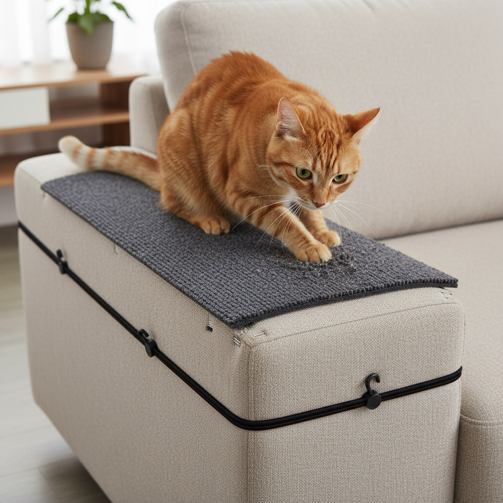 Self Adhesive Cat Scratch Pad Mat For Sofa Wall And Furniture