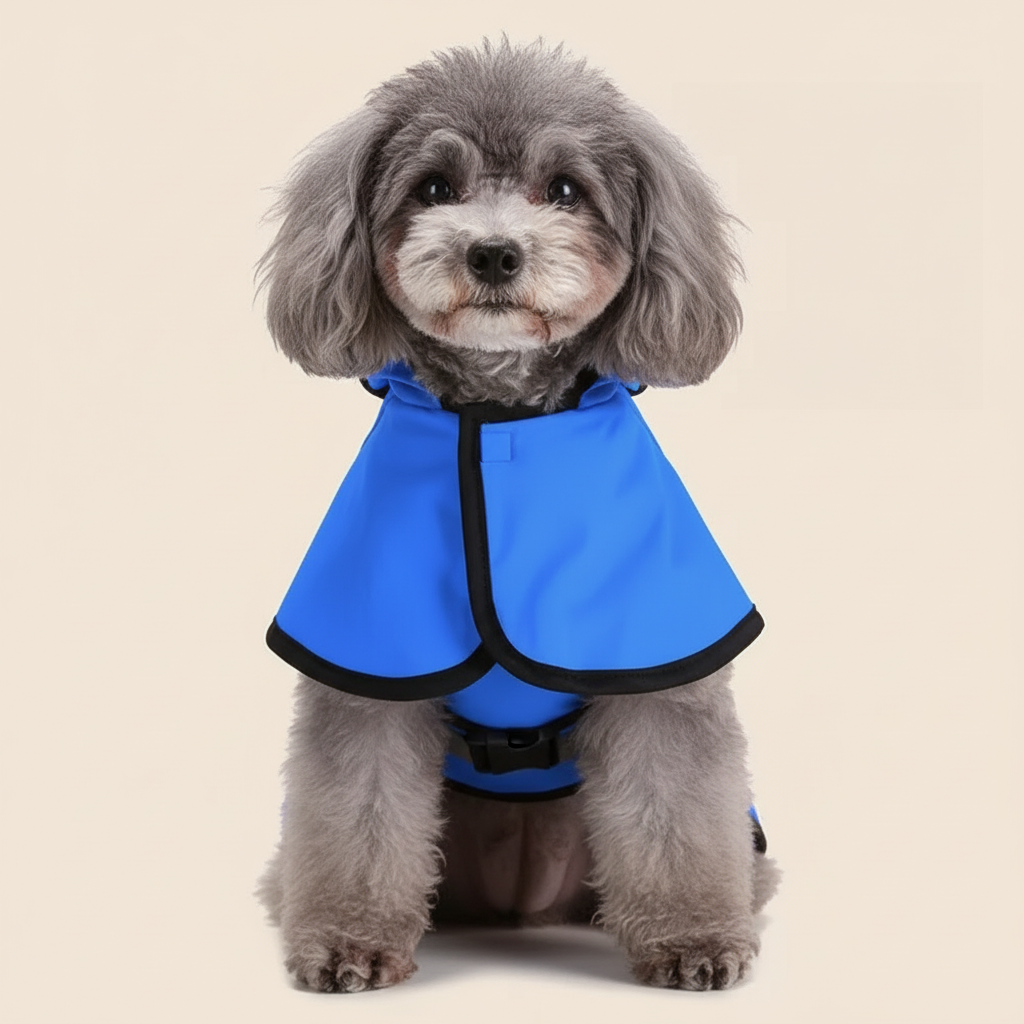 Adjustable Hooded Dog Rainwear Coat