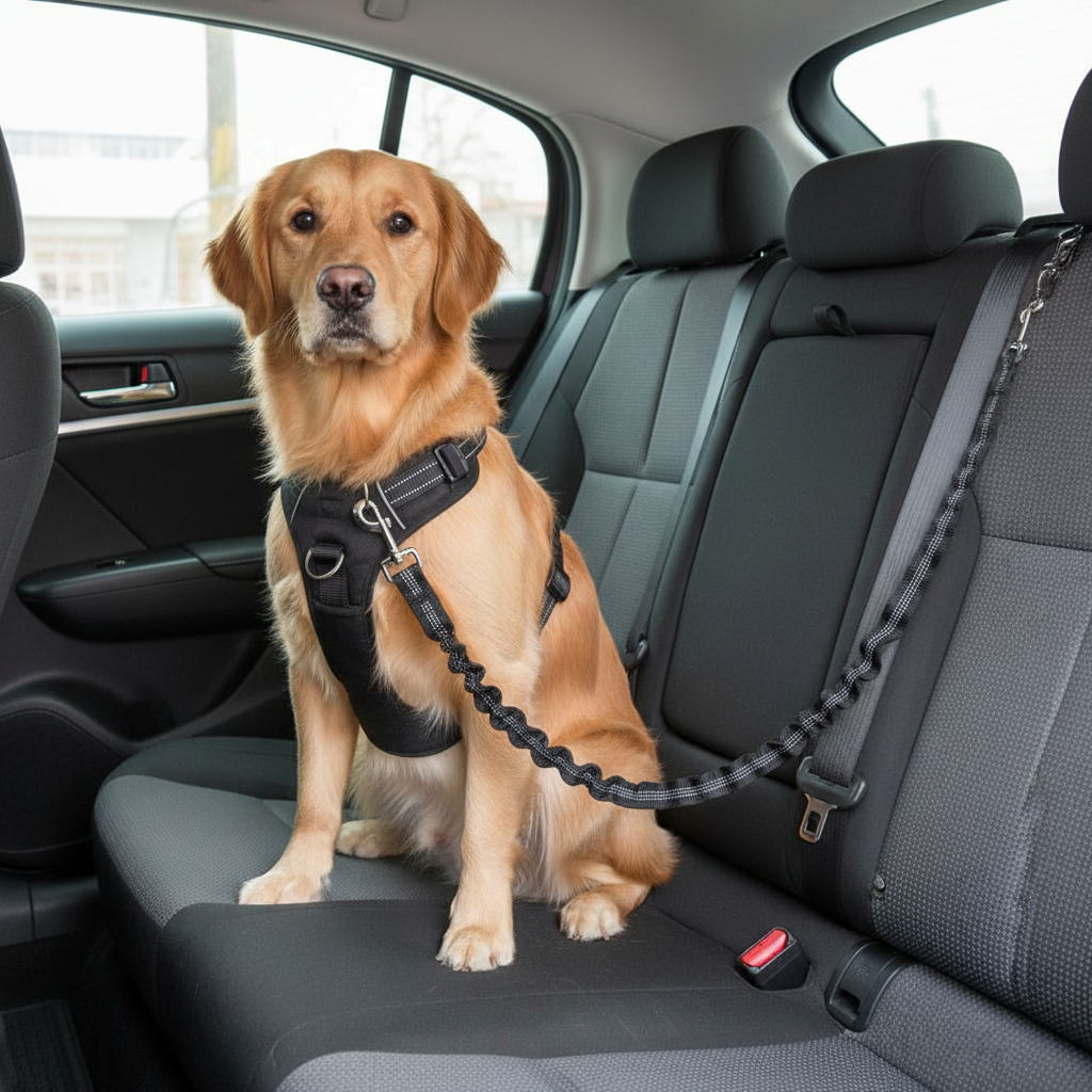 Adjustable Pet Car Seat Leash Set