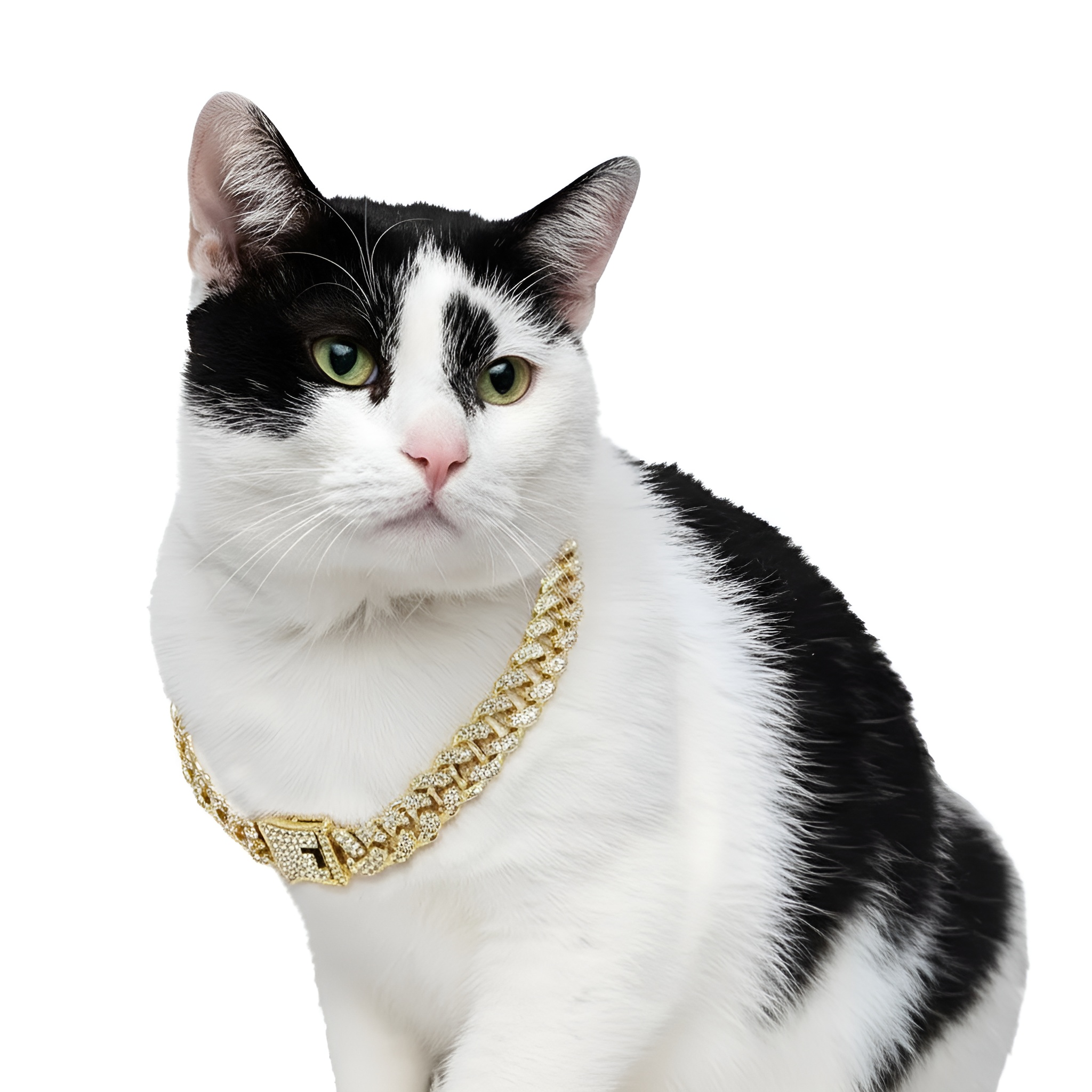 Dog Chain Diamond Collar Walking Metal Chain Necklace