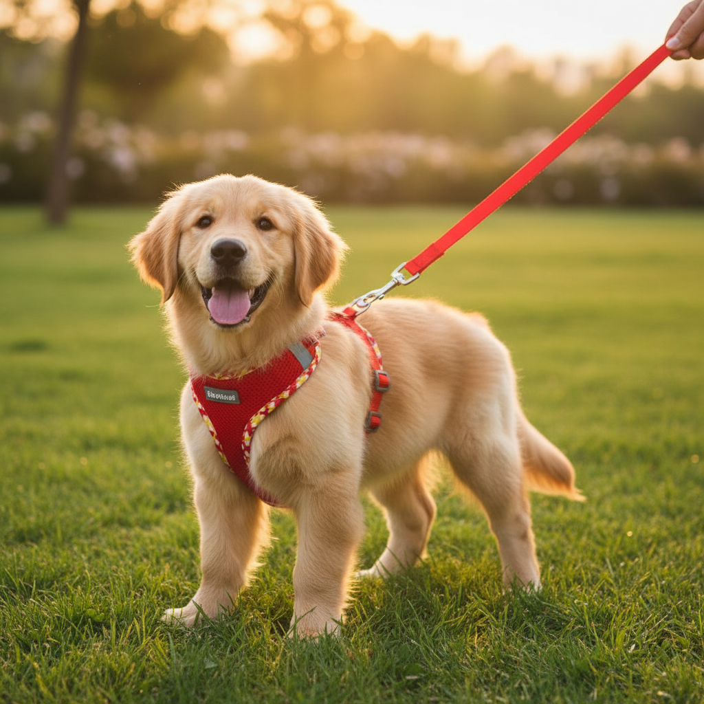 Mesh Design Vest Style Harness For Dogs And Cats Outdoor Walking