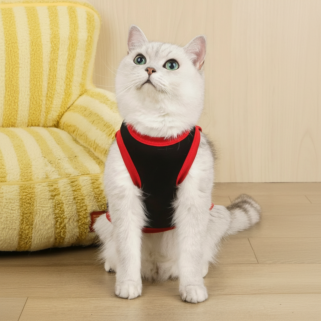 2pcs Spider & Bat Print Polyester Anti-Flea, Hair Loss Reducing