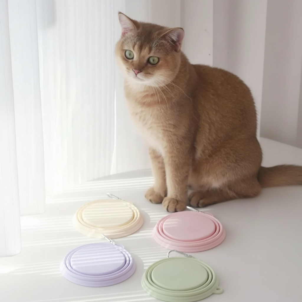 Portable Folding Pet Travel Bowl