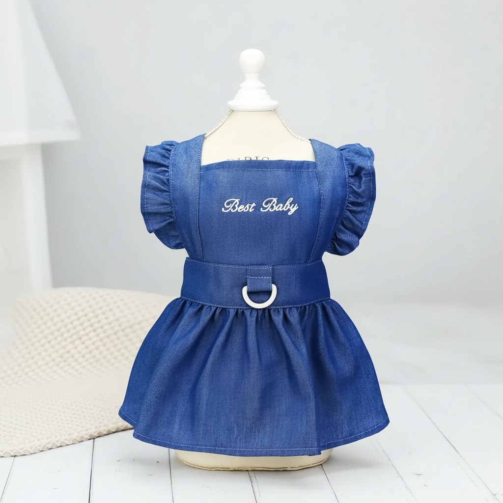Cute Letter Embroidered Pet Dress For Cats & Dogs