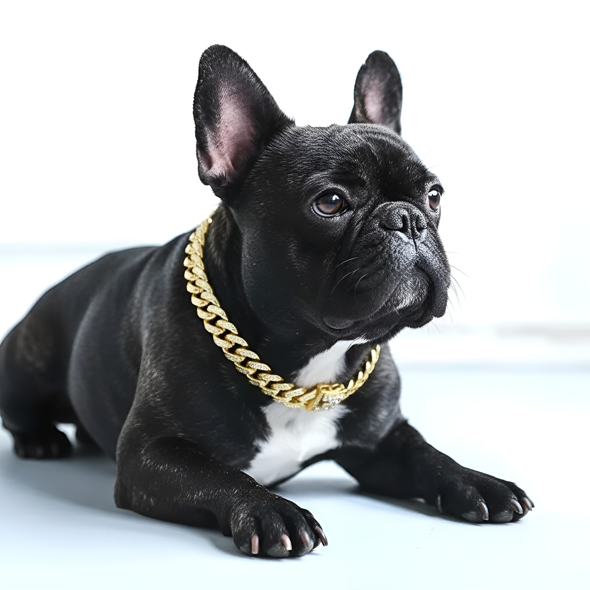 Dog Chain Diamond Collar Walking Metal Chain Necklace