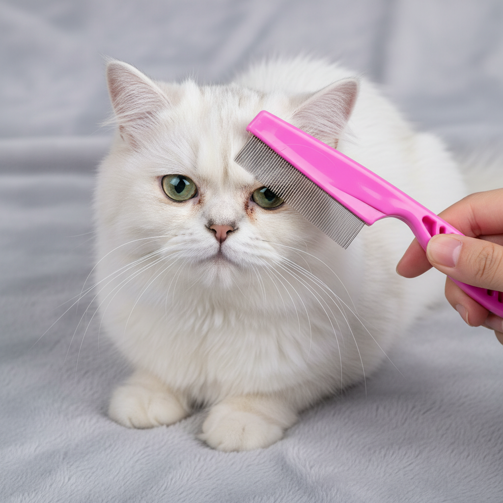 Stainless Steel Pet Hair And Tear Stain Remover Brush For Dogs And Cats