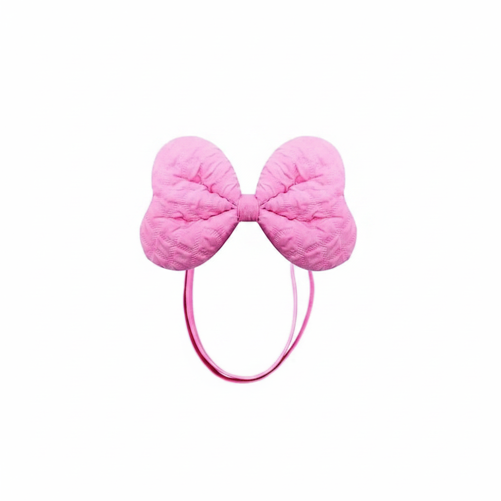 Quilted Fabric Pet Bow Headband