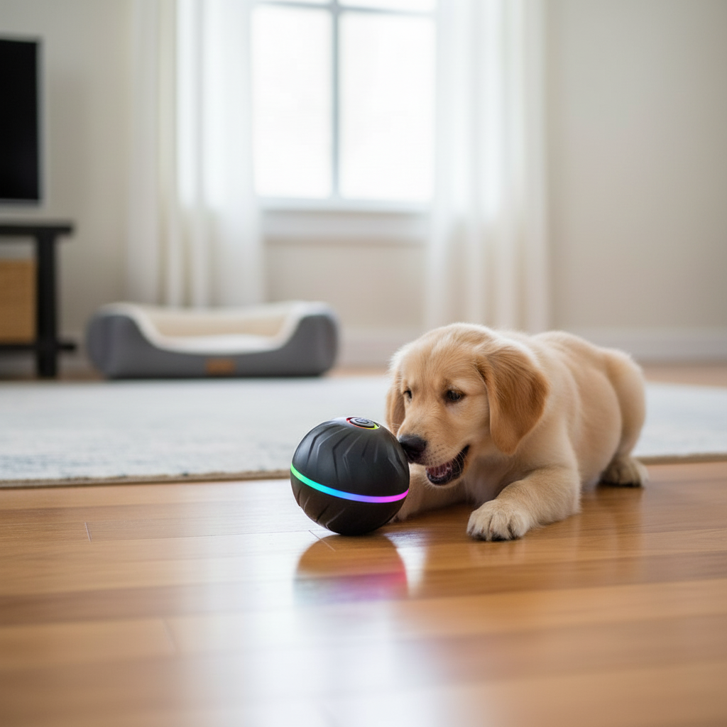 Interactive Dog Toy With USB Rechargeable Motion Sensor