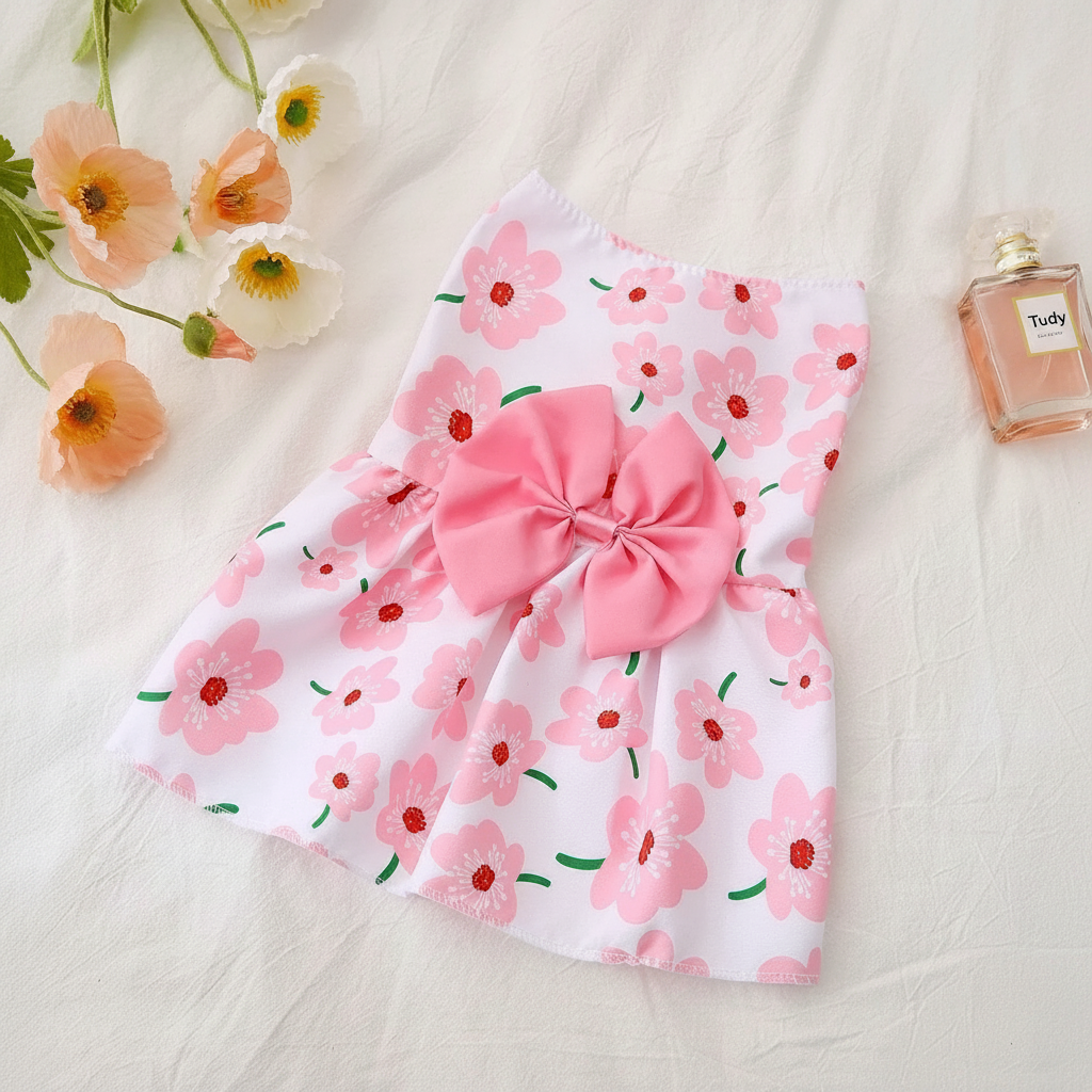 Cute Letter Embroidered Pet Dress For Cats & Dogs