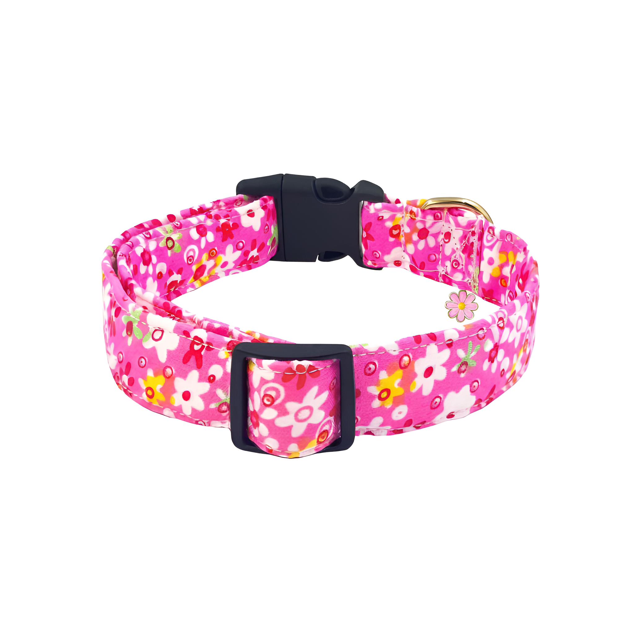 Cute Dog Flower Pattern Pendant Collar